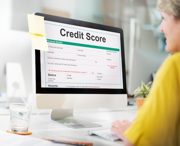 Credit score and financial readiness concept