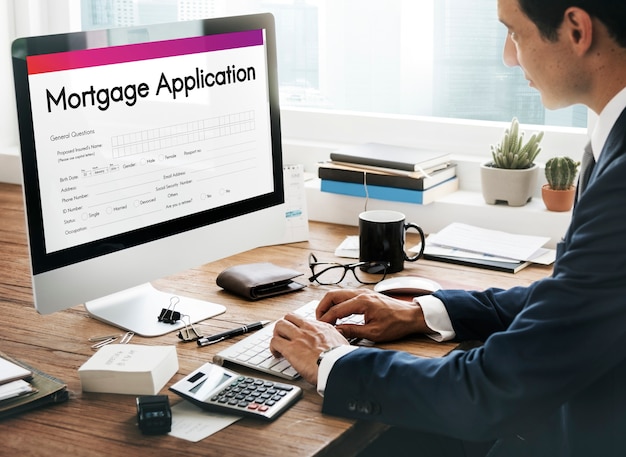 Mortgage application and home loan paperwork